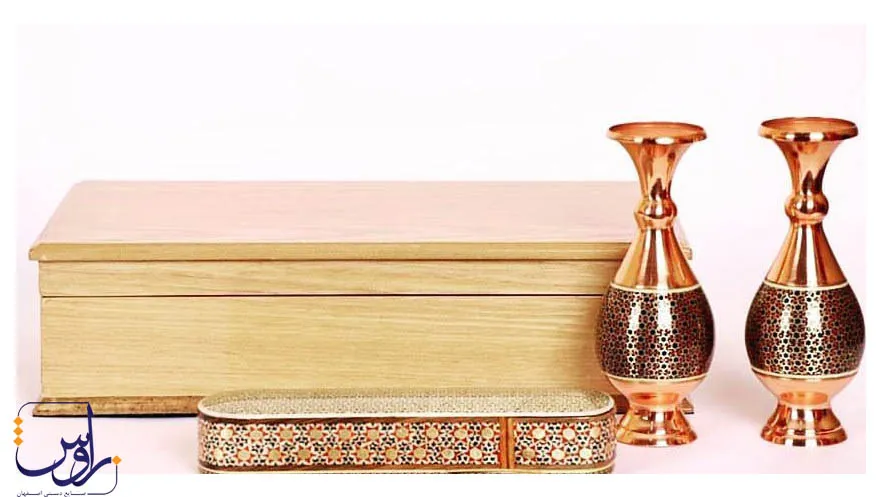 آموزش خاتم کاری روی چوب و مس