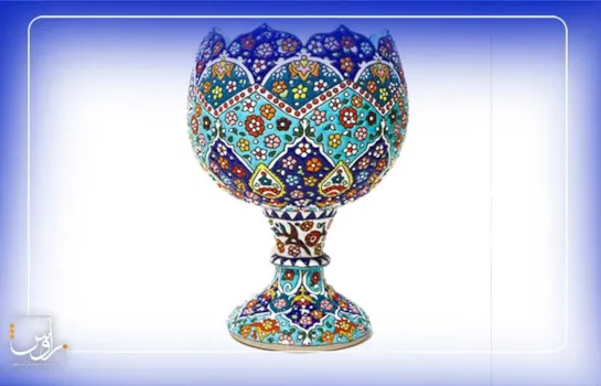 آموزش گام به گام میناکاری روی سفال