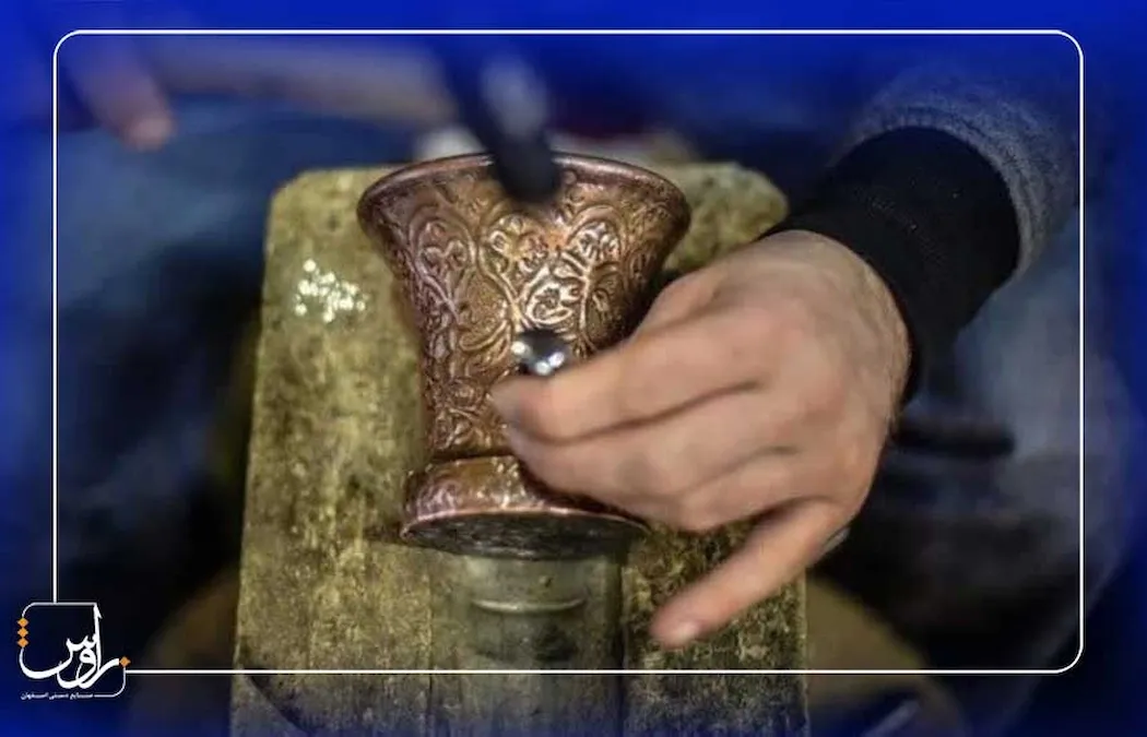 مراحل و تکنیک های الماس تراش روی مس