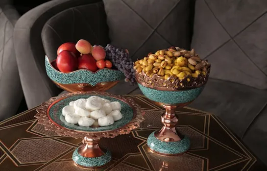 چگونه از ظروف فیروزه کوبی و خاتم کاری روی مس نگهداری کنیم؟