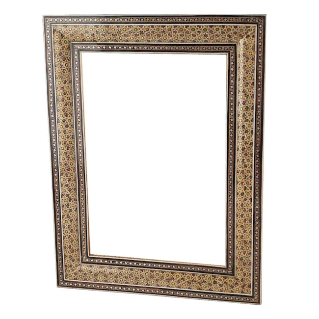 قاب خاتم کاری دو گل سایز A4