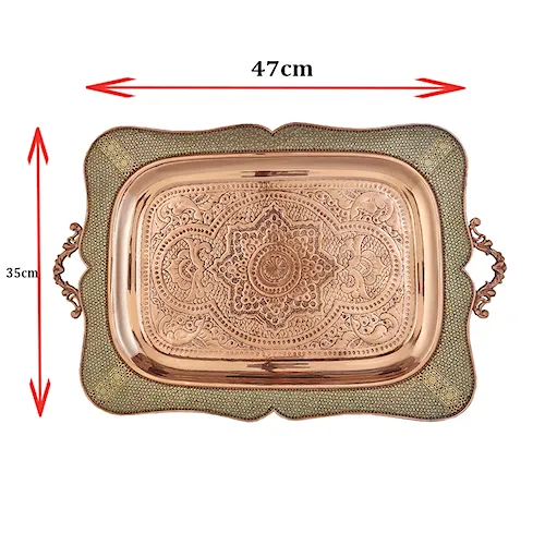 سینی خاتم کاری قلم زنی