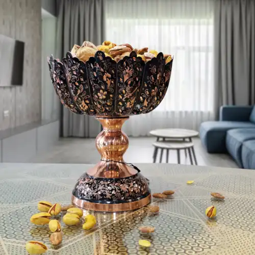  کاسه پایه دار سترگ الماس تراش 