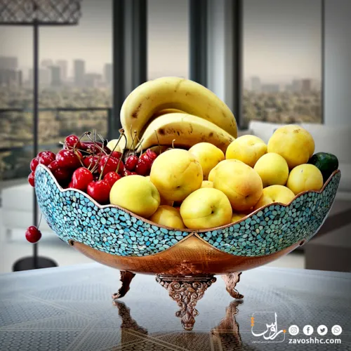 کاسه سه وجهی خسروانی فیروزه کوب