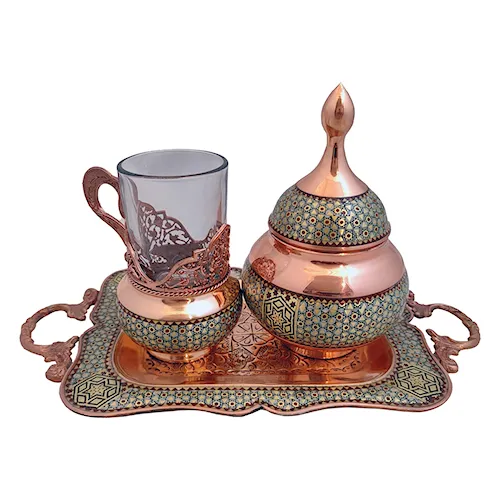 سینی کوچک خاتم کاری
