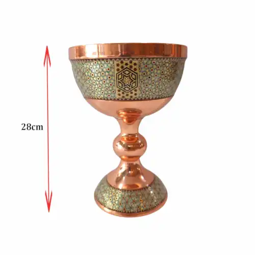 پک هدیه سنگاب 28 خاتم کاری با جعبه چوب و ترمه