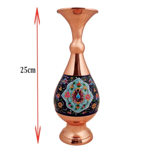 پک هدیه گلدان صراحی 25 مس و نقاشی پرداز با هاردباکس