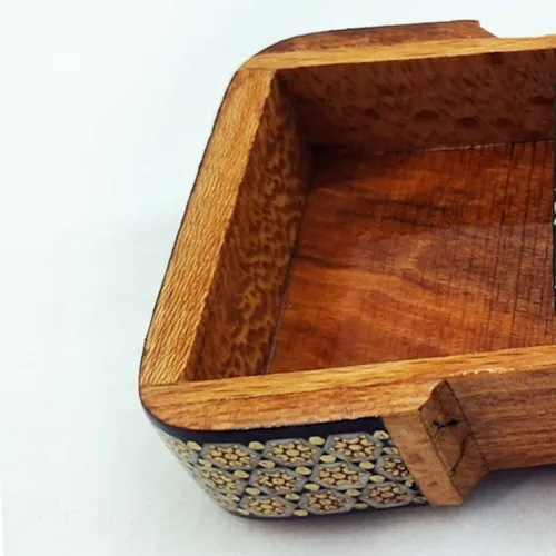 جعبه جواهر و جعبه پاسور خاتم کاری طرح چوگان فرشچیان