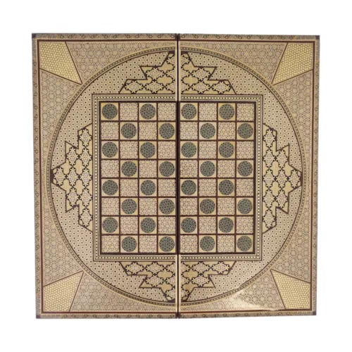 تخته نرد و صفحه شطرنج تمام خاتم لبگرد اعلا سایز 50