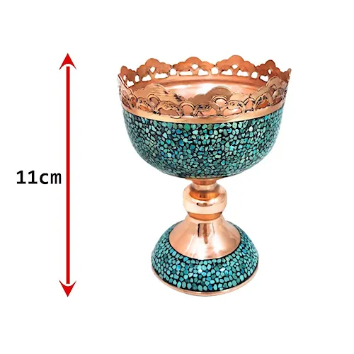 سرویس جفت آجیل خوری فیروزه کوب و جعبه پذیرایی با جعبه درب لپ تاپی