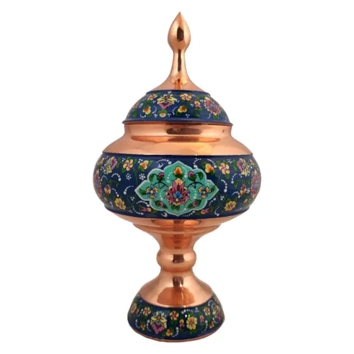 پک هدیه شکلات خوری 26 مس و نقاشی پرداز با جعبه مخمل