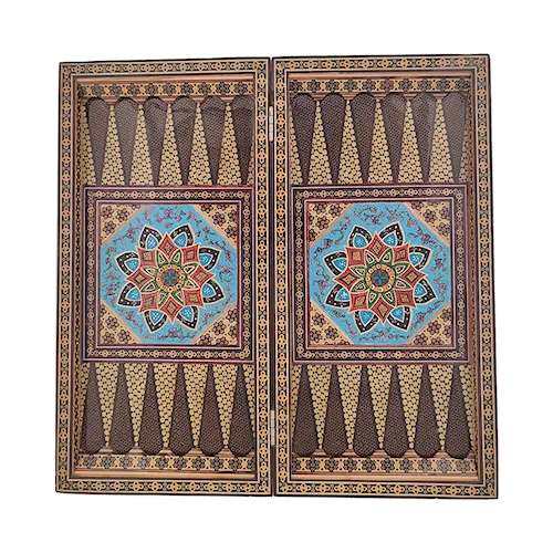 تخته شطرنج خاتم کاری