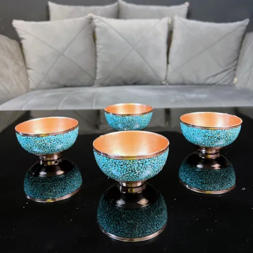 کاسه کوچولو ساده فیروزه کوبی