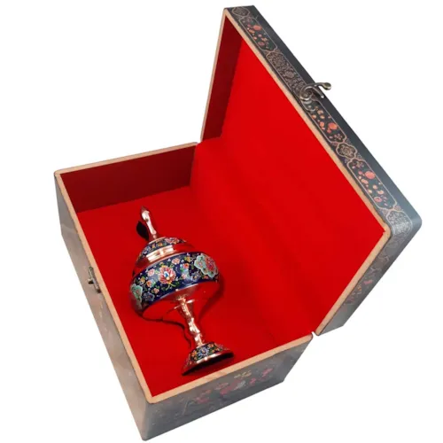 پک هدیه شکلات خوری 23 مس و پرداز با جعبه دکوپاژ 