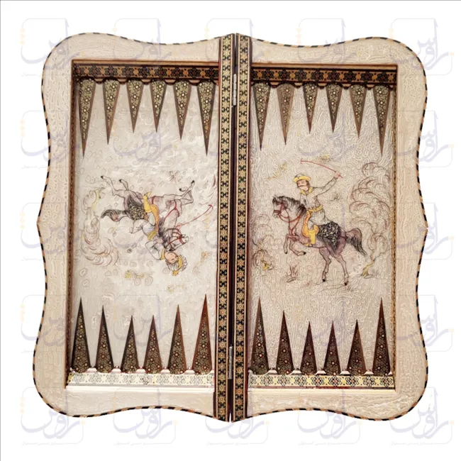 تخته نرد و شطرنج خاتم نقاشی