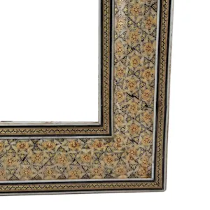 قاب خاتم کاری سه گل سایز 21*29