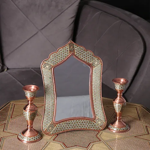 آینه مستطیل ارشد خاتم کاری