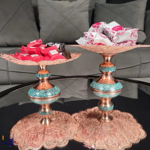 شیرینی خوری کوچولو فیروزه کوب و ملیله کاری 