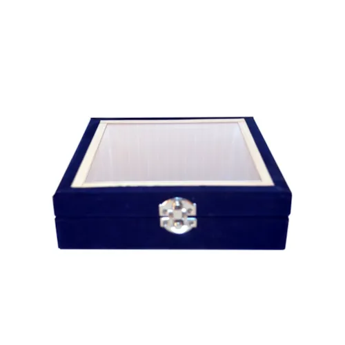 پک هدیه جفت گلدان 25 میناکاری با جعبه مخمل