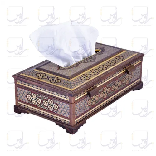 جعبه دستمال کاغذی خاتم اعلا طرح کلبه