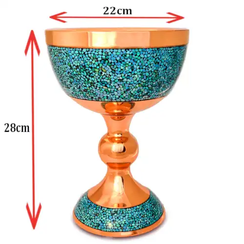 پک هدیه سنگاب 28 فیروزه کوبی با جعبه پلکسی