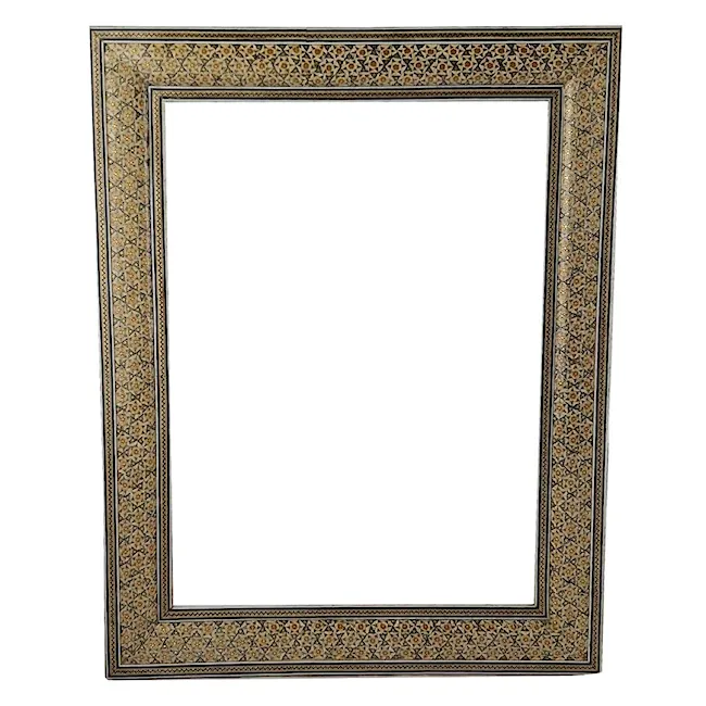 قاب خاتم کاری سه گل سایز A4