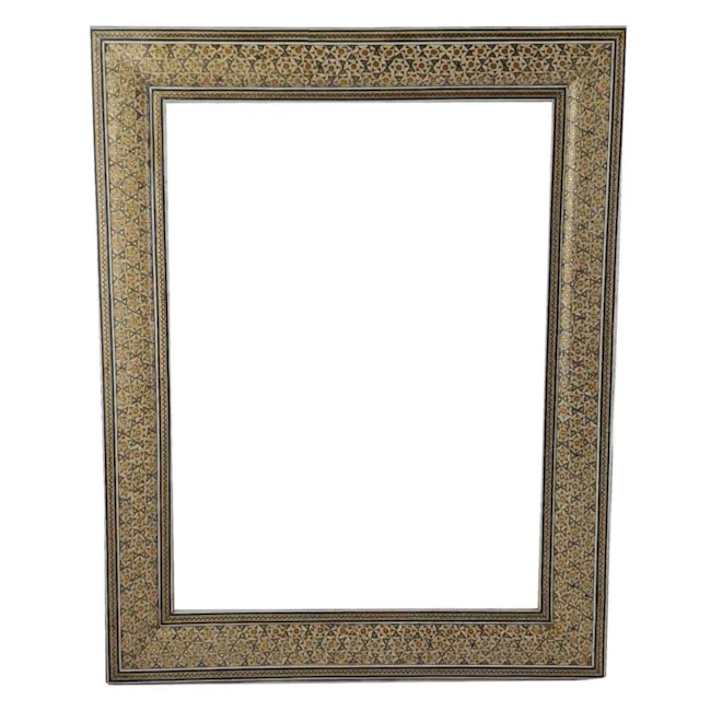 قاب خاتم کاری سه گل سایز A3