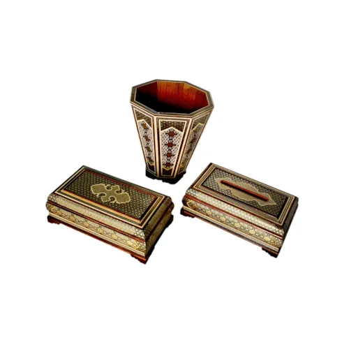 جعبه دستمال کاغذی خاتم اعلا طرح لبگرد