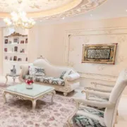 تابلو قلم زنی با قاب خاتم صلیبی شاسی دار سایز 83*53