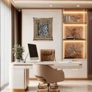 تابلو قلم زنی گل و مرغ با قاب خاتم توپی سایز 63*53