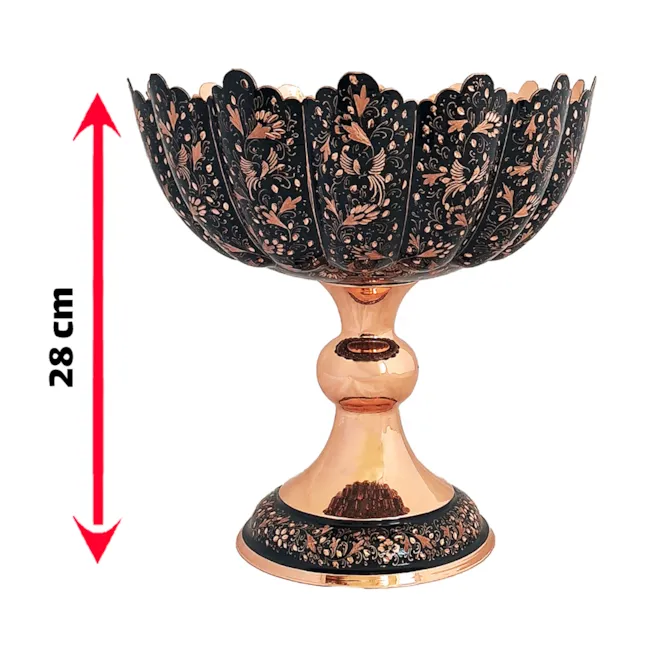  کاسه پایه دار سترگ الماس تراش زاوش