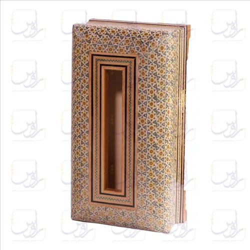 جعبه دستمال کاغذی خاتم تخمه دار