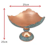 کاسه پایه دار سه وجهی خسروانی فیروزه کوب