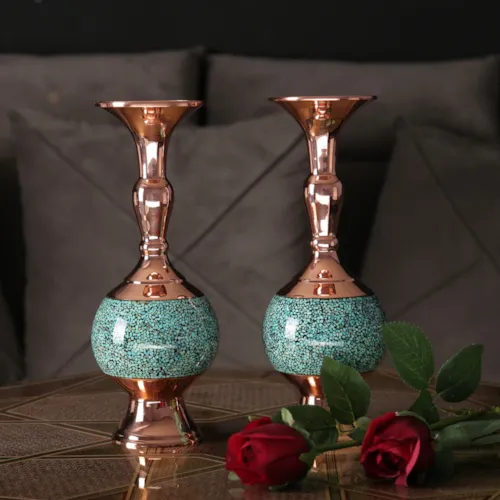 گلدان گیلاسی میانه فیروزه کوب