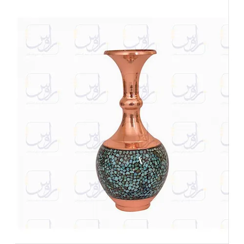 گلدان گوی دار فیروزه کوبی