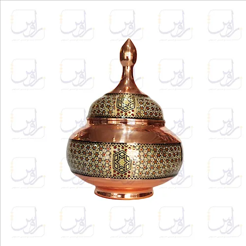 قندان نقلی خاتم کاری