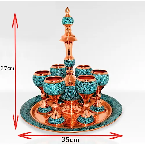 سرویس شراب خوری فیروزه‌کوب