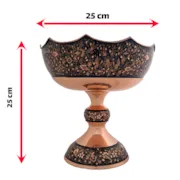 میوه خوری پایه دار لب کنگره خسروانی الماس تراش 