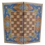 صفحه شطرنج لبگرد خاتم نقاشی تذهیب طرح فرش سایز 50